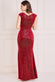 Sequin & Velvet Bardot Maxi Dress DR3623