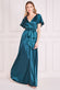 Flutter Sleeve With Elastic Maxi Dress DR3640