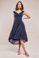 Off The Shoulder Lurex High Low Dress DR3642