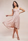Off The Shoulder Lurex High Low Dress DR3642