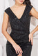 Sequin Bardot Off Shoulder Maxi Dress DR3643A