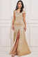Sequin Wrap Bardot Maxi Dress DR3643QZPETITE