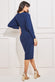 Dolman Sleeve Bodycon Midi Dress DR3647
