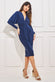 Dolman Sleeve Bodycon Midi Dress DR3647