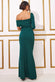 Scuba Crepe One Shoulder Maxi Dress DR3653