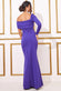 Scuba Crepe One Shoulder Maxi Dress DR3653