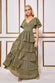 Patterned Sequin Lurex Tiered Maxi Dress DR3657