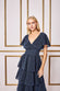 Patterned Sequin Lurex Tiered Maxi Dress DR3657
