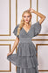 Patterned Sequin Lurex Tiered Maxi Dress DR3657