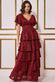 Patterned Sequin Lurex Tiered Maxi Dress DR3657