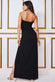 Scuba Crepe Wrap Maxi  Dress With Thigh Split DR3660