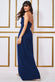 Scuba Crepe Wrap Maxi  Dress With Thigh Split DR3660