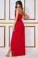 Scuba Crepe Wrap Maxi  Dress With Thigh Split DR3660