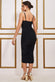 Soft Touch Cut Out Ruched Midi With Adjustable Tie-Ups DR3665