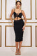 Soft Touch Cut Out Ruched Midi With Adjustable Tie-Ups DR3665