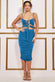 Soft Touch Cut Out Ruched Midi With Adjustable Tie-Ups DR3665