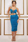Soft Touch Cut Out Ruched Midi With Adjustable Tie-Ups DR3665