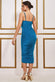 Soft Touch Cut Out Ruched Midi With Adjustable Tie-Ups DR3665