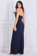 Feather Trimmed Boobtube Maxi Dress DR3695