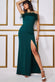 Feather Trimmed Boobtube Maxi Dress DR3695