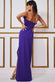 Feather Trimmed Boobtube Maxi Dress DR3695