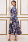 Printed Tiered Shirt Midi Shirt Dress With Belt DR3708