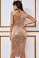 Sequined Velvet Bardot Midi Dress DR3720