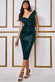 Patterned Sequin Bardot Midi Dress DR3720A
