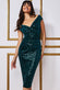 Patterned Sequin Bardot Midi Dress DR3720A