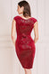 Patterned Sequin Bardot Midi Dress DR3720A