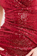 Patterned Sequin Bardot Midi Dress DR3720A