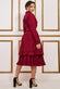 Tiered Shirt Dress With Belt DR3721