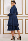 Tiered Shirt Dress With Belt DR3721