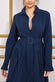 Tiered Shirt Dress With Belt DR3721