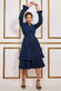 Tiered Shirt Dress With Belt DR3721