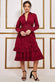 Tiered Shirt Dress With Belt DR3721