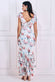 Floral Printed Chiffon Ruffle Maxi Dress DR3750