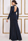 Lurex High Neck Ruched Split Maxi Dress DR3753