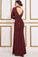 Lurex High Neck Ruched Split Maxi Dress DR3753