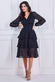 Long Sleeve Tiered Midi Dress DR3764QZ