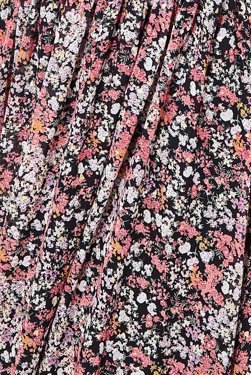Long Sleeve Maxi Shirred Waistband DR3765A