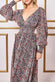 Long Sleeve Maxi Shirred Waistband DR3765A