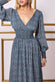 Long Sleeve Maxi Shirred Waistband Dress DR3765B