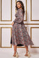 Long Sleeve Midi Shirred Waistband DR3766A