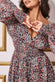 Long Sleeve Midi Shirred Waistband DR3766A