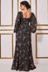 Floral Print Shirred Back Maxi Dress DR3768A