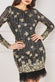 Sequin And Feather Open Back Mini DR3770A