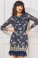 Sequin And Feather Open Back Mini DR3770A