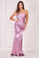 Satin Bandeau Maxi Dress DR3772