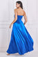 Front Split Satin Bandeau Maxi Dress DR3773